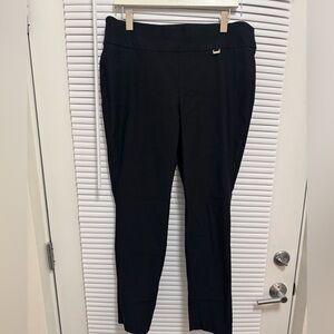 Anne Klein Black Straight Leg Pants